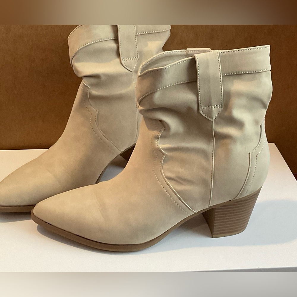 Time And Tru Western Slouch Boots Women - EUC